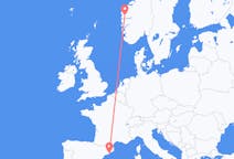 出发地 挪威出发地 Førde目的地 西班牙巴塞罗那的航班