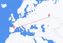 Flights from Chelyabinsk, Russia to Zaragoza, Spain