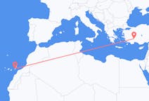 Flights from Isparta, Turkey to Fuerteventura, Spain