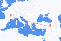 Flyrejser fra Le Puy-en-Velay, Frankrig til Diyarbakir, Tyrkiet