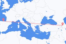 Vluchten van Gəncə, Azerbeidzjan naar Santander, Spanje