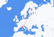 Flyg från Kuopio, Finland till Figari, Frankrike