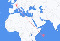 Flights from Mahé, Seychelles to Lyon, France