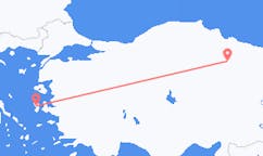 出发地 土耳其托卡特目的地 希腊希俄斯的航班