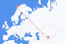 Flights from Dushanbe, Tajikistan to Stokmarknes, Norway
