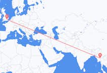 Flyg från Loikaw (regionhuvudort i Burma), Myanmar (Burma) till London, England
