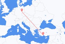 Vluchten van Antalya naar Leipzig