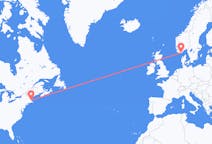 Flights from Boston to Kristiansand
