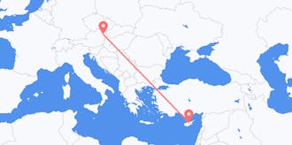 Vluchten van Cyprus naar Oostenrijk