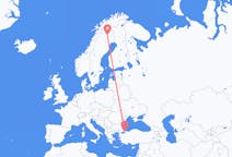 Flights from Istanbul, Turkey to Gällivare, Sweden