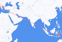 Flyreiser fra Dili, Øst-Timor til Athen, Hellas