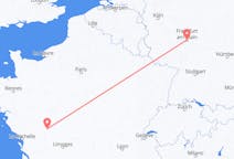 Flyg från Poitiers, Frankrike till Frankfurt, Tyskland