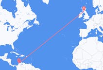 Flyg från Barranquilla, Colombia till Glasgow, Skottland