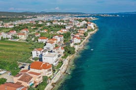 City of Zadar aerial panoramic view.