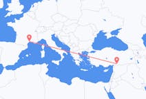 Flyrejser fra Montpellier, Frankrig til Gaziantep, Tyrkiet