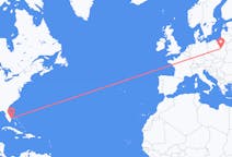 美国出发地 西棕榈滩飞往美国目的地 华沙的航班
