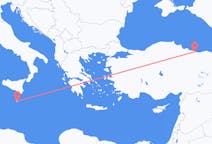 Flights from Ordu to Valletta