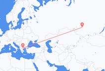 Flights from Kemerovo, Russia to Thessaloniki, Greece