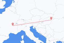 Vluchten van Debrecen, Hongarije naar Lyon, Frankrijk