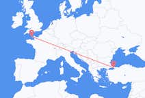 Flyreiser fra Istanbul, til Guernsey