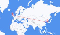 Vols d'Ulsan, Corée du Sud à Belfast, Irlande du Nord