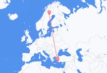 Flyrejser fra Arvidsjaur, Sverige til Rhodes, Grækenland