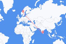 Flyreiser fra Colombo, Sri Lanka til Rörbäcksnäs, Sverige