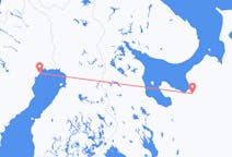 Vols depuis la ville d'Arkhangelsk vers la ville de Luleå