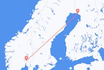 フィンランドのケミから、ノルウェーのオスロまでのフライト