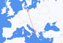 Vluchten van Berlijn, Duitsland naar Korfoe, Griekenland