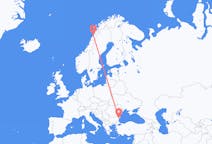 Flyrejser fra Varna, Bulgarien til Bodø, Norge