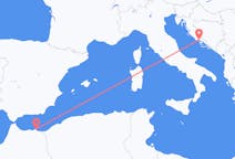 Рейсы из Мелильи, Испания разделить, Хорватия