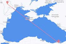 Loty z Kiszyniów, Mołdawia z Trabzon, Turcja