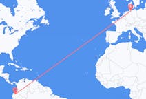 Flyreiser fra Quito, til Hamburg