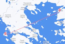 Fly fra Cephalonia til Çanakkale