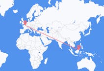Flyrejser fra Tarakan, Nordkalimantan, Indonesien til Paris, Frankrig
