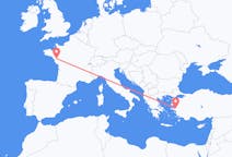 Flights from İzmir in Turkey to Nantes in France