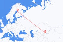 Vluchten van Bisjkek naar Oulu
