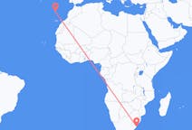 Vluchten van Margate, Zuid-Afrika naar Funchal, Portugal