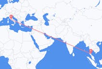 Flyrejser fra Nakhon Si Thammarat-provinsen, Thailand til Rom, Italien