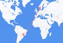 Flights from Curitiba, Brazil to Billund, Denmark