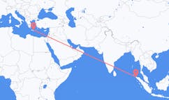Flyrejser fra Banda Aceh, Indonesien til Iraklio, Grækenland
