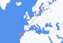 Vluchten van Helsinki naar Tenerife
