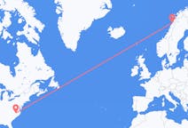 Flyreiser fra Raleigh, til Bodø