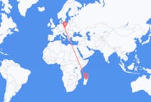 Flyreiser fra Antananarivo, Madagaskar til Pardubice, Tsjekkia