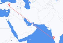 出发地 印度出发地 门格洛尔目的地 土耳其開塞利的航班