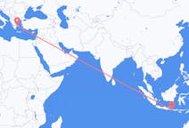 Flyreiser fra Denpasar, til Athen