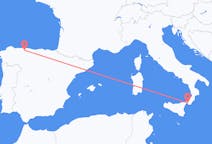 Flyreiser fra Reggio di Calabria, Italia til Santiago del Monte, Spania