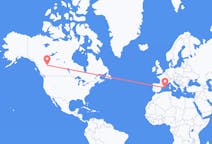 Flights from Dawson Creek, Canada to Menorca, Spain