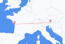Voos de La Rochelle, França para Klagenfurt, Áustria